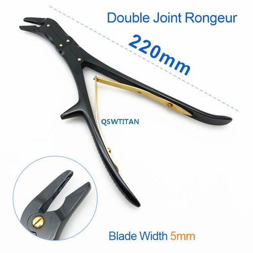 Double Action Bone Rongeurs Double joint Bone forceps Orthopedic Instrument - Picture 33 of 37