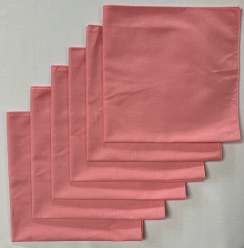 "Bandanas de color liso hechas en EE. UU. (paquete de 6) 100% algodón 22"" x 22" - Imagen 11 de 13