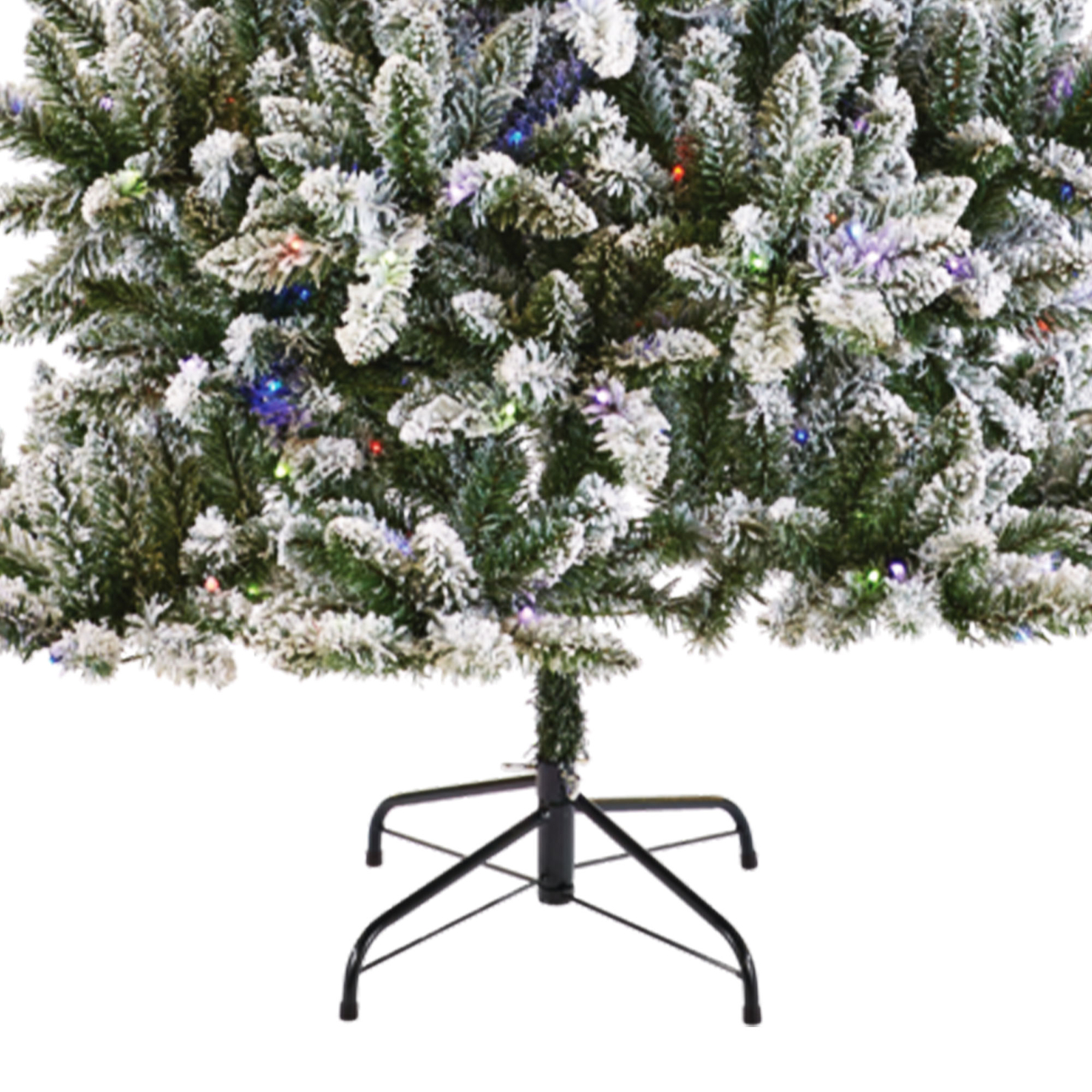 NOMA 7 Foot Flocked Cypress Prelit Artificial Christmas Tree w/Multicolor Lights 811740012426 eBay