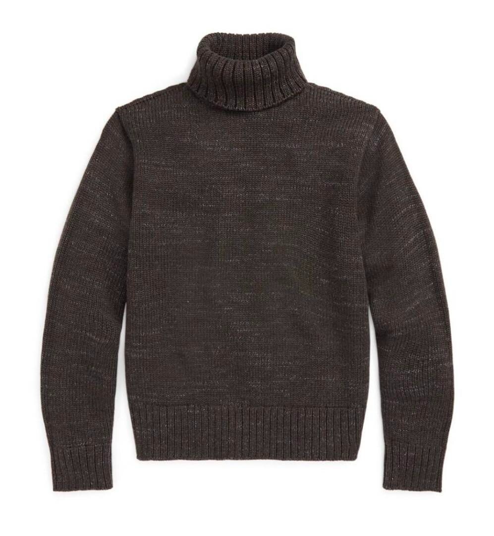 DOUBLE RL Ralph Lauren RRL セーター M ビンテージ RRL Ralph Lauren Wool Cotton Turtleneck Sweater L Double RL