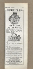 HENDEE MANUFACTURING CO. MERKEL MOTOR WHEEL BICYCLE POWER UNIT SEND CATALOG .1