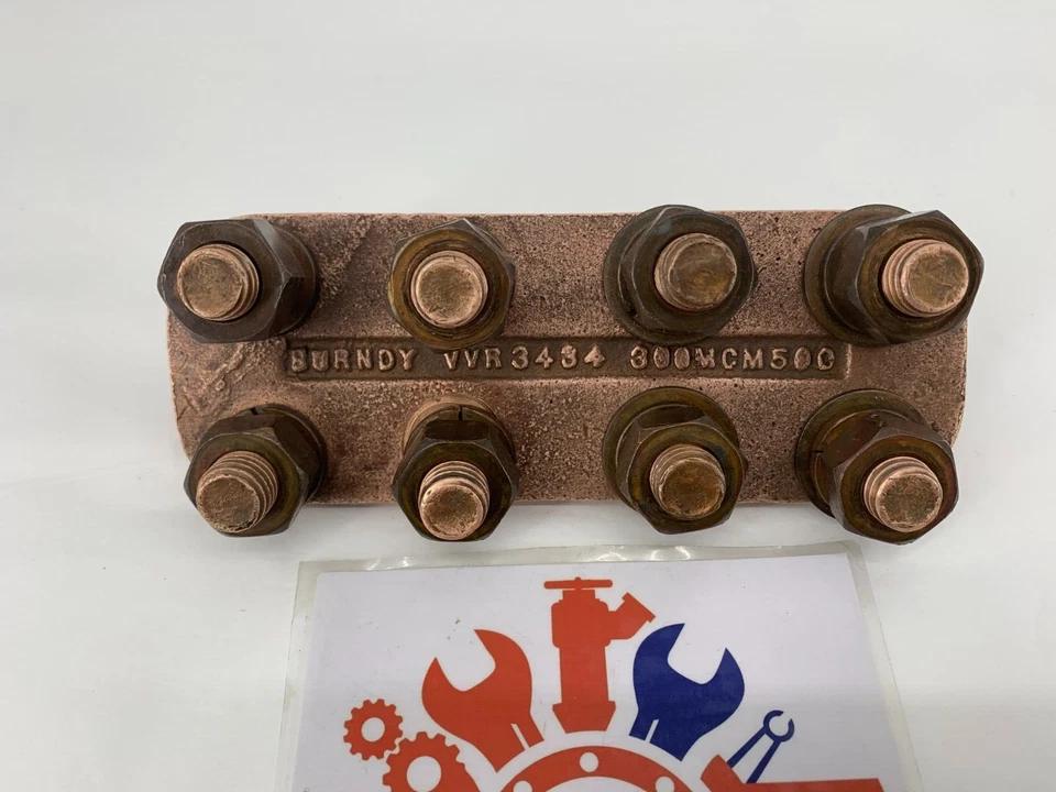 Burndy VVR3434 300MCM to 500MCM Type MACR Multiple Tap Connector 34 Conductor - Image 2 of 4