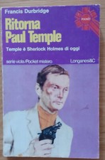 RITORNA PAUL TEMPLE di Francis Durbridge anno 1975 prima edizione