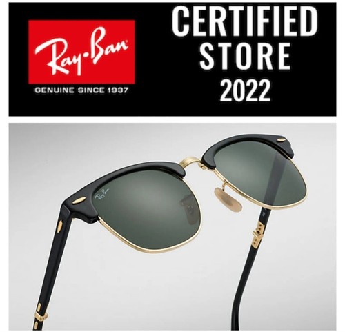 Gafas De Sol Ray Ban RB2176 901 clubmaster Folding nuevas - Imagen 5 de 9
