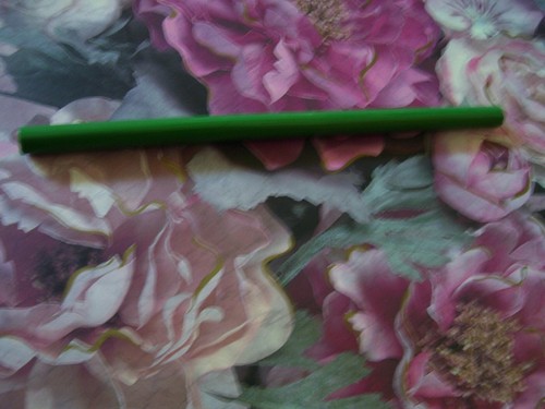 Antique Venetian 5 Layer Green Chevron Cane Bead 9 inches long - Picture 5 of 15