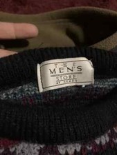 Sears The Mens Store Sweater Adult Extra Large Green Short Sleeve