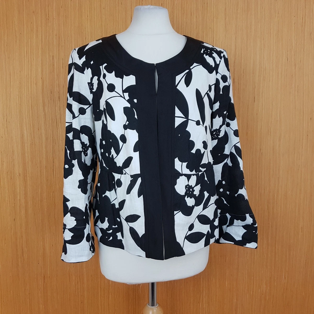Black linen jacket womens cheap uk