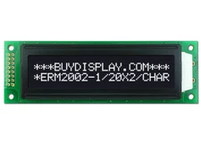 5V Black White 20x2 Character LCD Module Display w/Tutorial,HD44780,Bezel