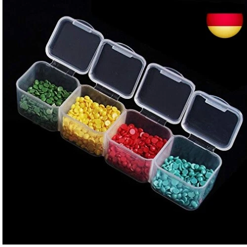 Eiito Diamond Embroidery Box confezione da 2 (28 griglie) 5d Diamond Box perla di plastica - Foto 5 di 7