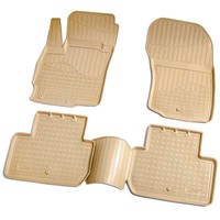 Gummi Fussmatten Passend FüR Mitsubishi Outlander III CW0 | Ab 2012 | Beige