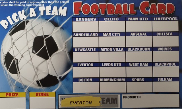Pack of 20 Fund Raising Charity Event Football Scratch