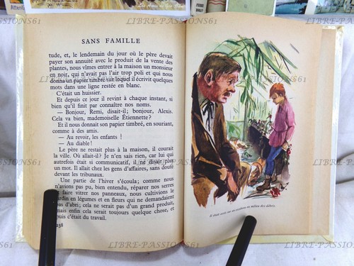 SANS FAMILLE, TOME I, HECTOR MALOT, ÉDITIONS ROUGE ET OR DAUPHINE, 1963 - Picture 19 of 21