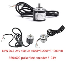 100/200/360/600/400/1000P/R Photoelectric Incremental Rotary Encoder 5V-24V 6mm