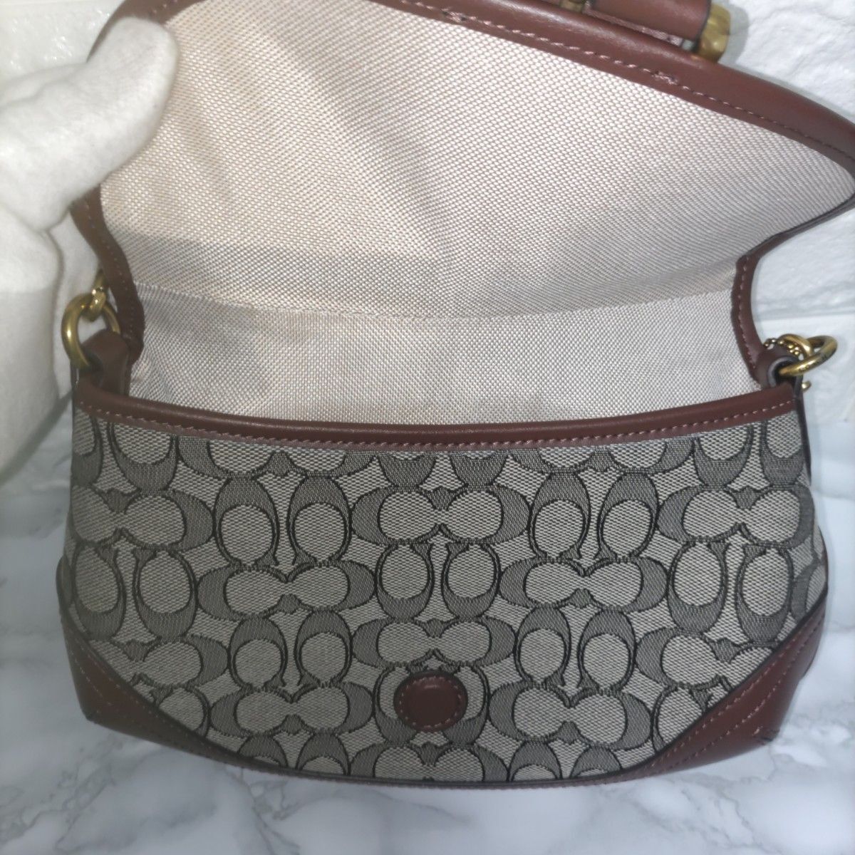 Coach Soho Signature Jacquard top handle shoulder bag CJ814