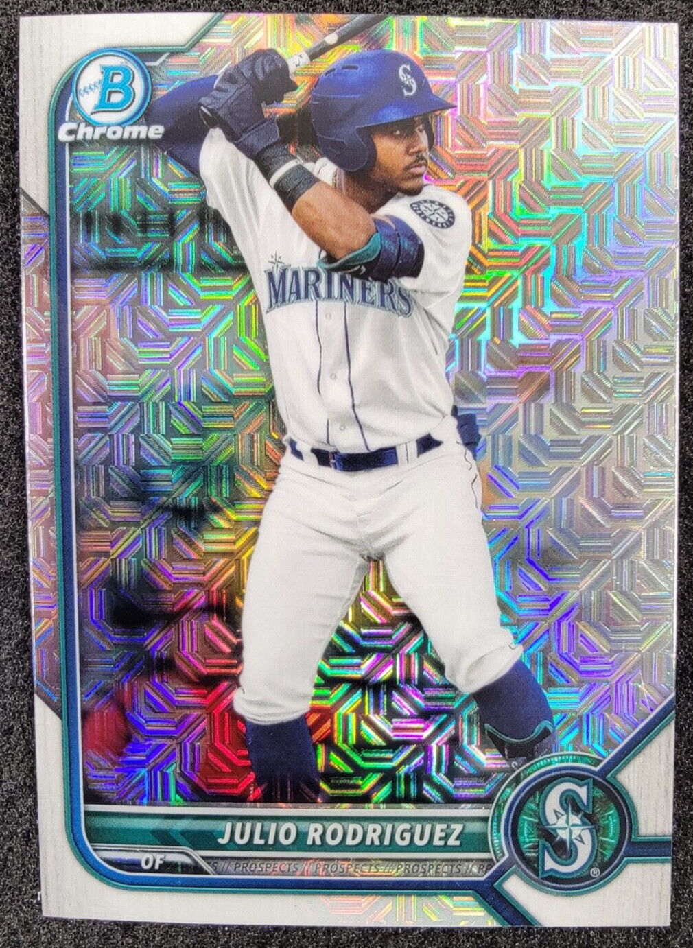 2022 Bowman Chrome Mega Box Mojo Refractor Julio Rodriguez #BCP-45 Mariners