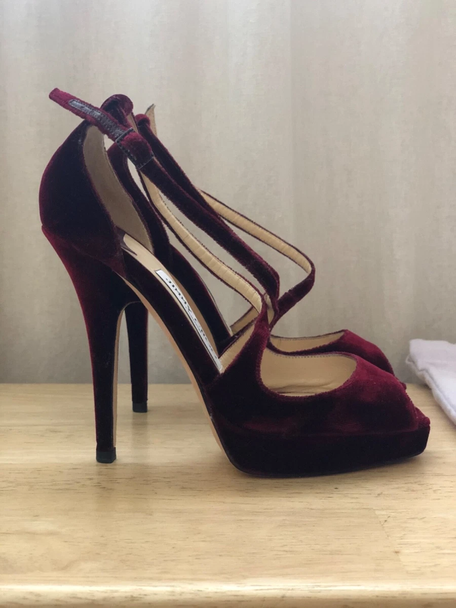 Jimmy choo shop velvet heels