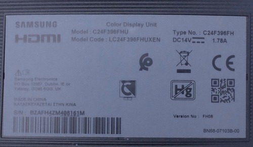 Samsung C24F396FHU Moniteur / écran 24 pouces incurvé Full HD noir. - Photo 5/7