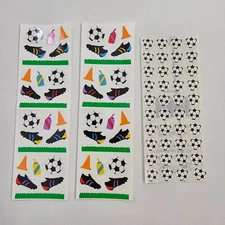 Vtg Mrs Grossmans Stickers Soccer Sports Field Team Mods SRM Balls