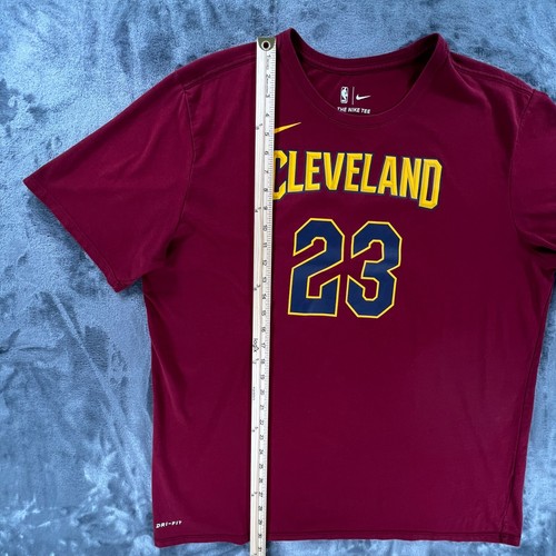 Nike Dri-Fit Basketball Jersey T Shirt Men XXL 2XL Cleveland Cavs Lebron James - Picture 8 of 8