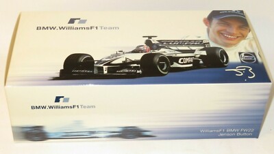 Circuit Voiture Enfant Modèle Réduit F1 Williams BMW FW22 Jenson Button 2000 - Échelle 1:18 Hot Wheels - Occasion Voiture Collection 26736 Rare
