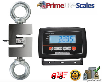 Prime OP-926 Hanging Crane Scale 100 lb x .01 lb with 2 Yr Warranty
