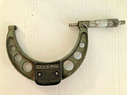 4 Mitutoyo Outside Micrometers 5-6, 4-5, 3-4, 2-3 .0001 Free Shipping/Handling - Picture 3 of 5