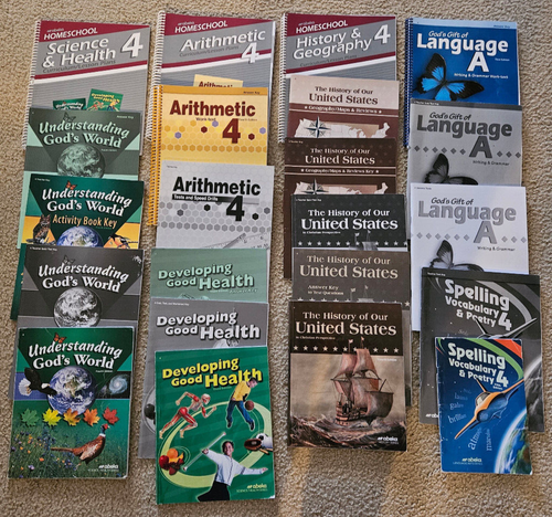 ABEKA Fourth 4th Grade Lot Books Teacher Manuals All Subjects Homeschool - Picture 3 of 6