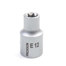 PROXXON Außen-Torx-Nuss E12 – Für 1/2 Zoll Antrieb, Antrieb 12,5 Mm