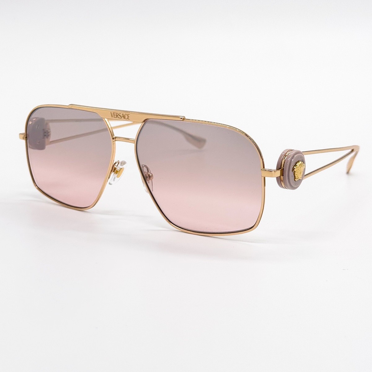 Versace Gold Frame Sunglasses with Pink Gradient Lenses Amazon.com: Versace Sunglasses VE 2269 10027E Gold Light  main image 3