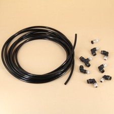 New Push Lock Set Black Atp Polyurethane Tubing For Replace Turbo Vacuum Lines