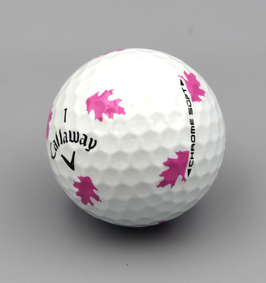 Callaway Chrome Soft Truvis Pink Leaf Logo 5A/4A (1 Ball