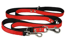 6 Way European Multi-functional Nylon Dog Leash, Adjustable Lead 40" to 70" Long