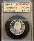1996 S SILVER  Washington Quarter 25¢ - Choice to Gem Proof