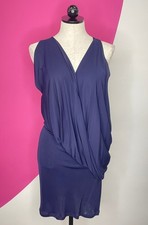 $1,900 STELLA MCCARTNEY Blue SEXY Drape Goddess Dress IT42 Ladies US 6 SMALL