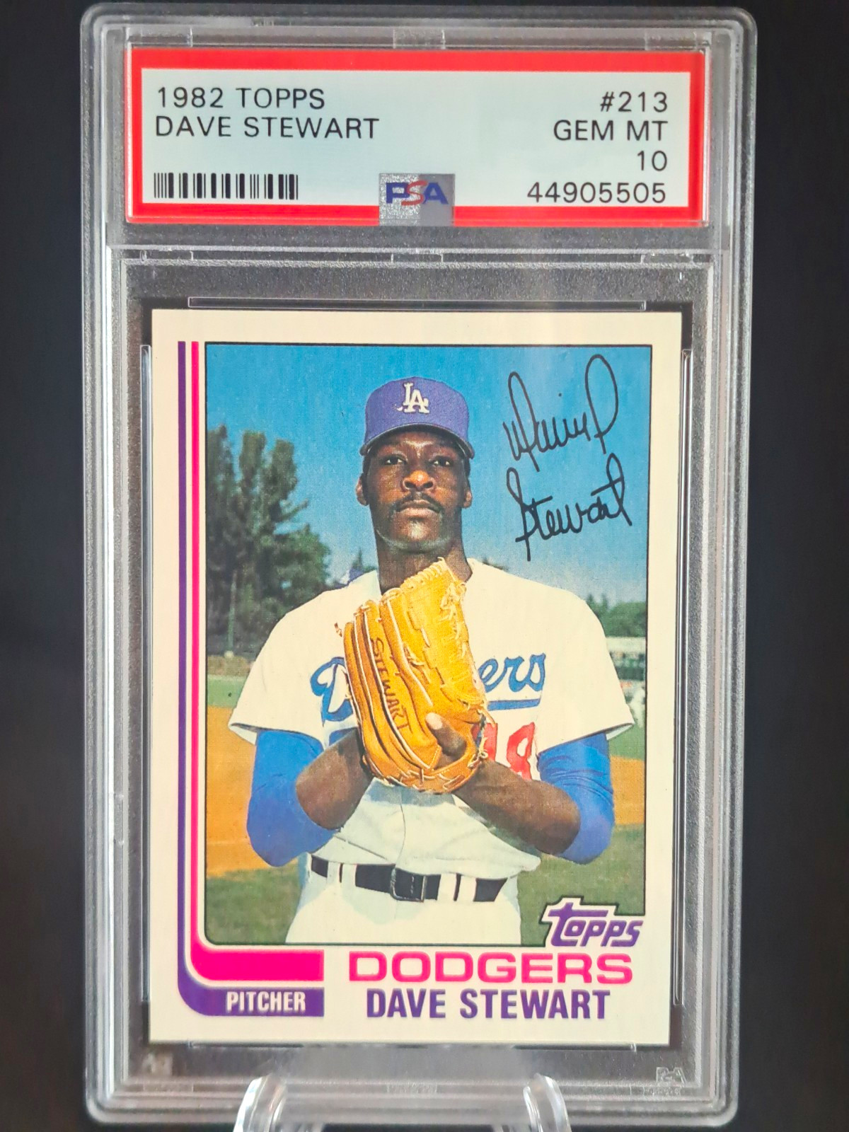 1982 Topps Dave Stewart RC Rookie #213 PSA 10 GEM MT Auto Dodgers 🔥 🔥 🔥