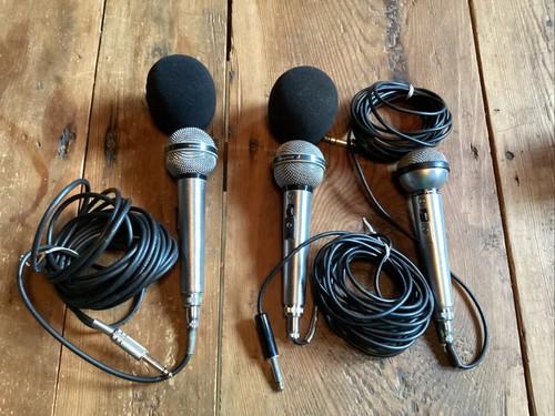 3 micrófonos Shure vintage. (2) Unisphere A PE 585, (1) Sphere-O-Dyne 533SA