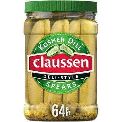 Claussen Deli-Style Kosher Dill Pickle Spears (64 fl. oz.)