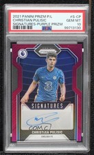 2021 Prizm Premier League Purple 3/25 Christian Pulisic PSA 10 GEM MT Auto 14mf