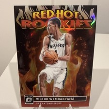 2023-24 Panini Donruss Optic - Red Hot Rookies Victor Wembanyama /99 Red Prizm