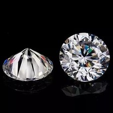 Pair 1.5 Ct Round Cut Loose CVD Diamond Lab Grown Natural D Color VVS1 Certified