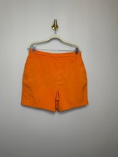 Mack Weldon Bright Orange Lined Swim Trunks Men's Large