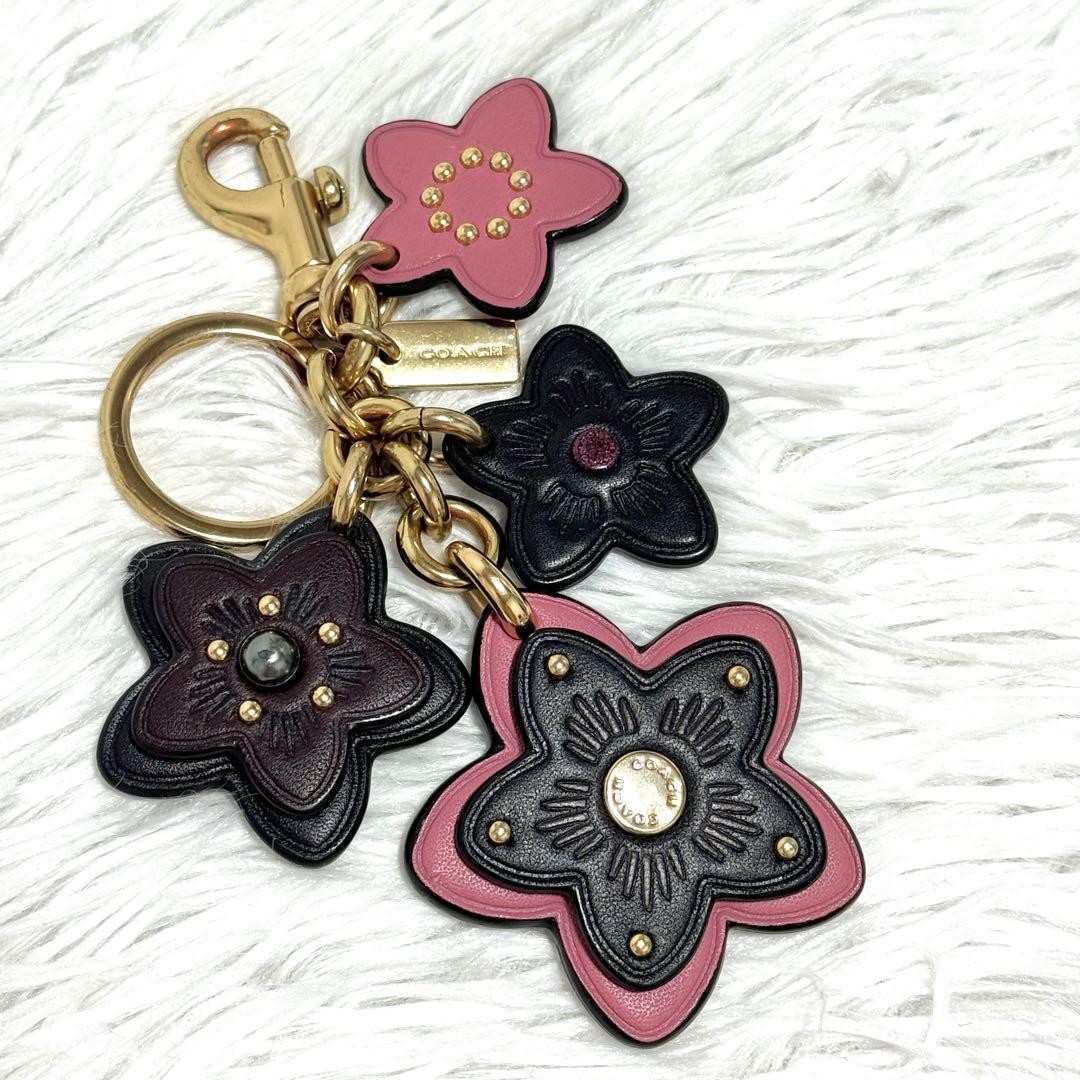 COACH Tea Rose Flower Charm Sakura Pink - Gem