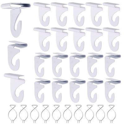 OALEN 20 Drop Ceiling Hooks for Classrooms & Offices, White Heavy 20White