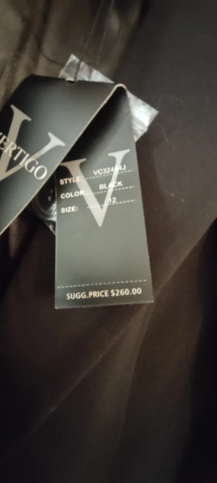 Vertigo Paris Black Cape Blazer Capelet Tailored size 12 New - Image 3 of 4