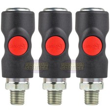 3 Prevost Truflate Air Hose Coupler USI061251 1/4" NPT Automotive Style PrevoS1