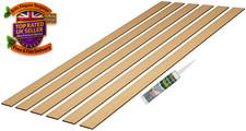 Wall Panelling Kit, Pk 5 1000 X 100 X 9Mm MDF, Feature Wall Stripwood Pack & Ad