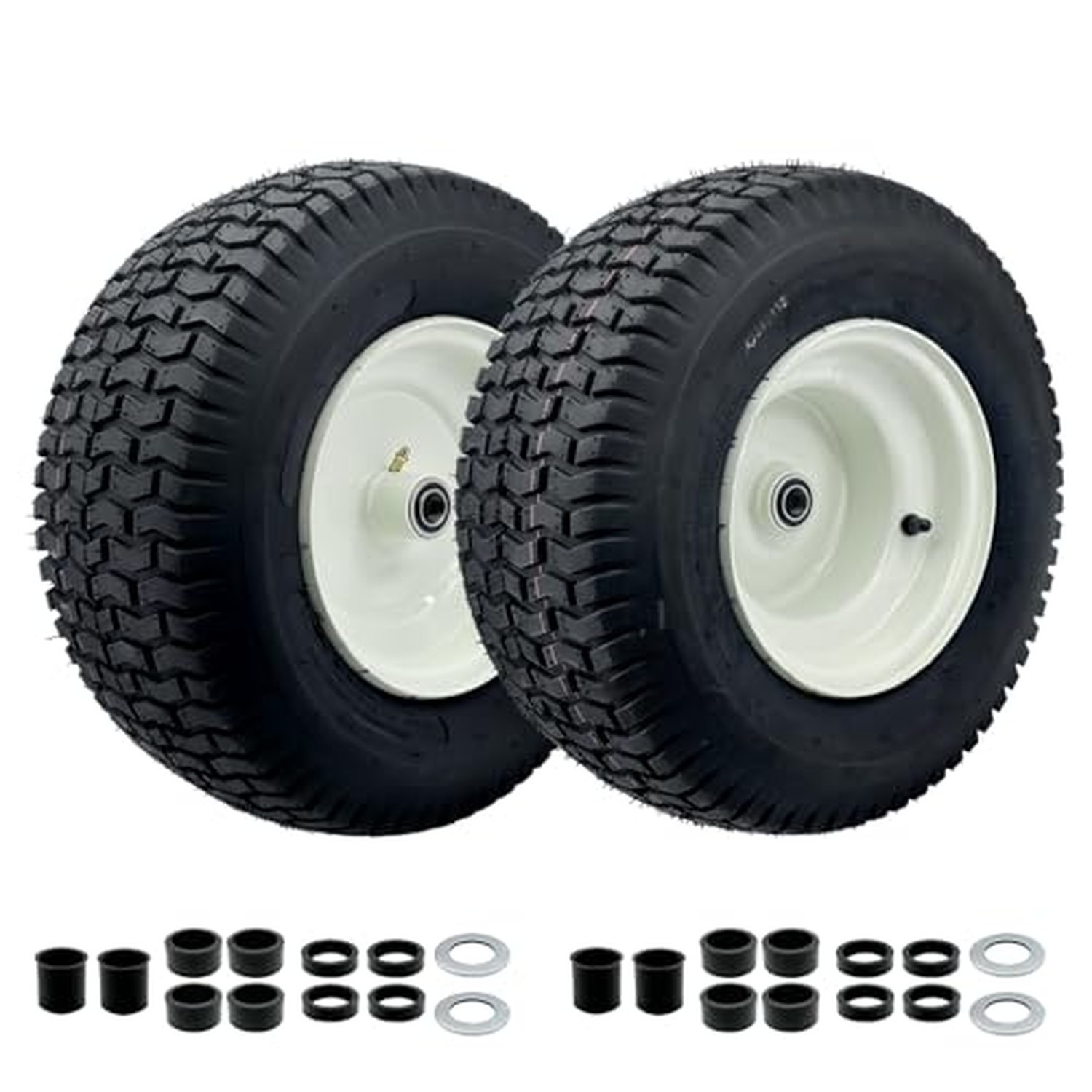 2-Pack 16 x 6.5-8 Riding Lawn Mower Tire and wheel with 3/4" or 5/8'' Bushing...