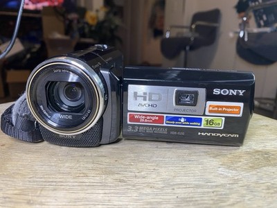 Sony Handycam HDR-PJ10 HD 16GB Built-in Projector Camcorder TESTED NO CHARGER