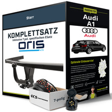 Anhängerkupplung ORIS starr für AUDI A1 +E-Satz Kit NEU AHK