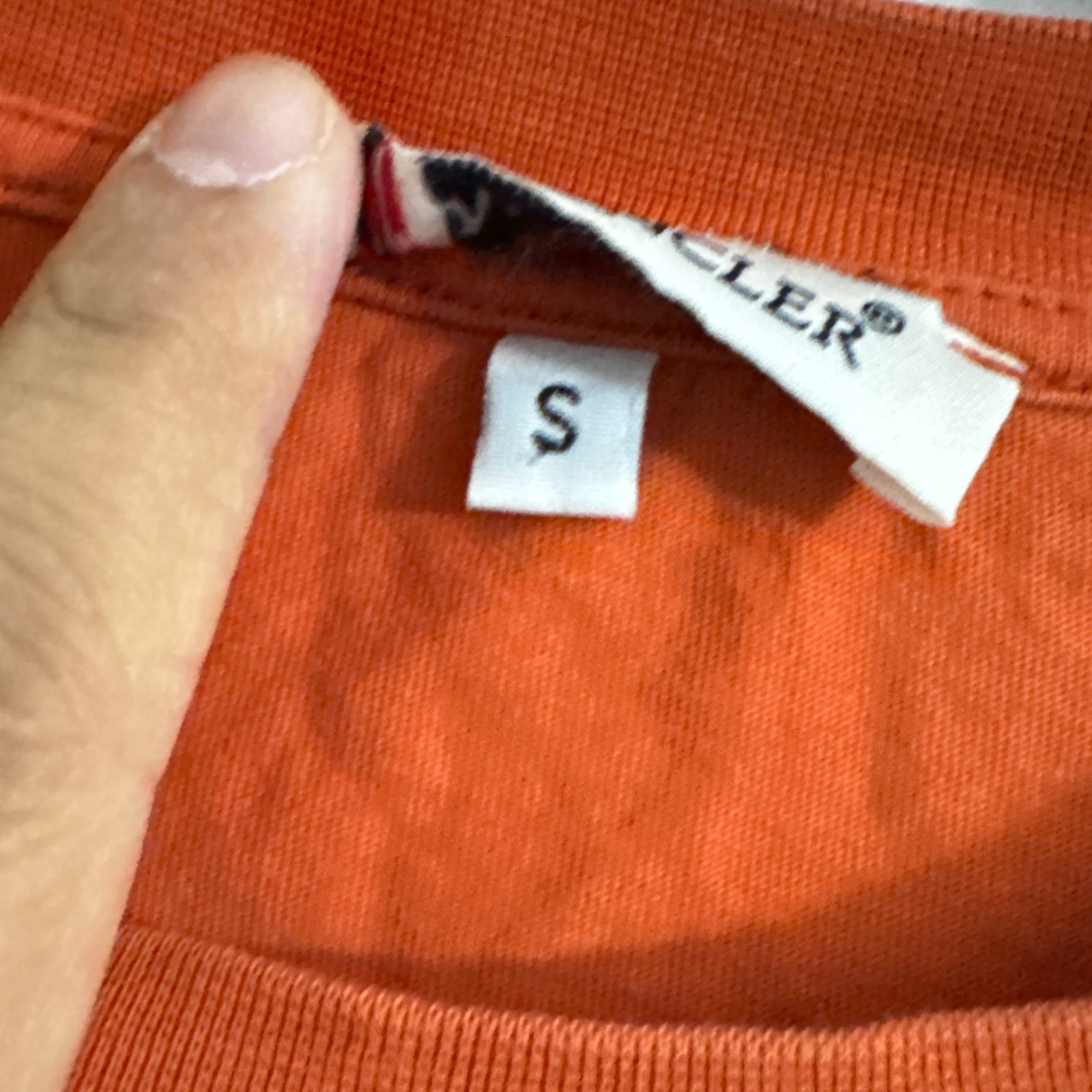 Moncler Grenoble Outline Logo T-Shirt - Orange image 7